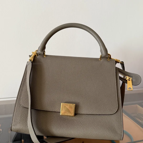 Celine Trapeze Suede Beige