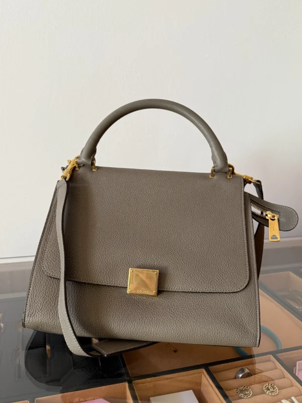Celine Trapeze Suede Beige