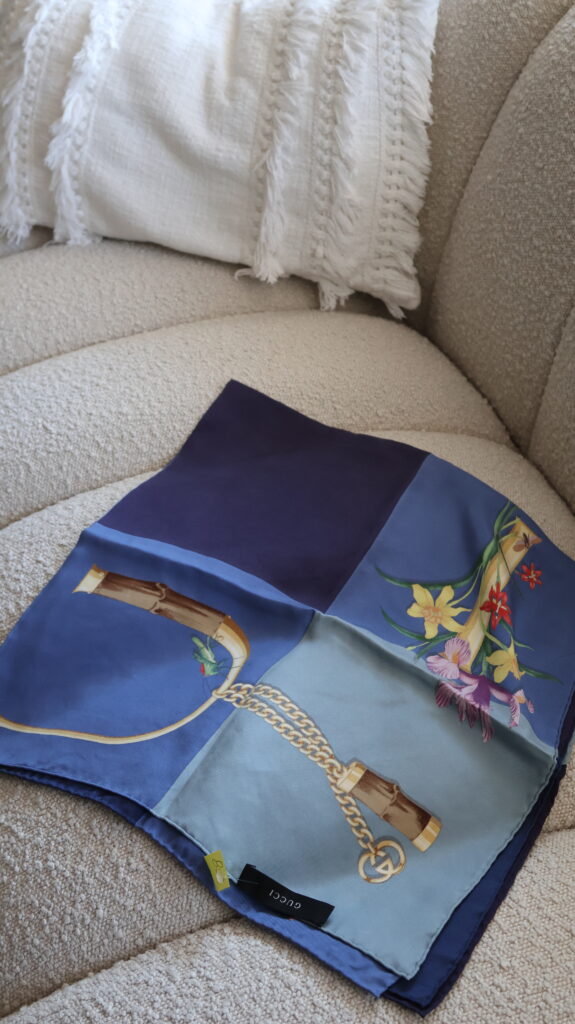 Jedwabna chusta Gucci Bamboo